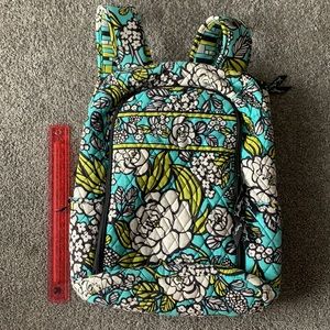 Teal floral vera Bradley laptop backpack